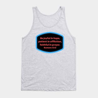 Bible Verse Romans 12:12 Tank Top